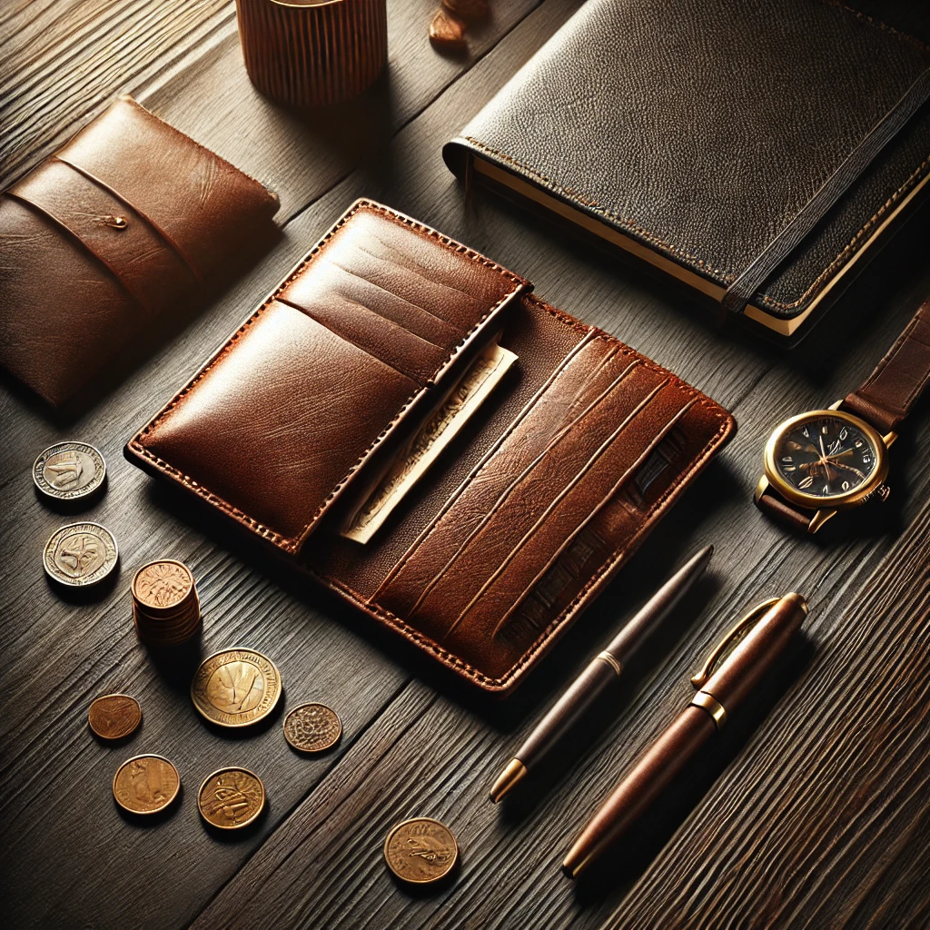 Handcrafted leather wallets